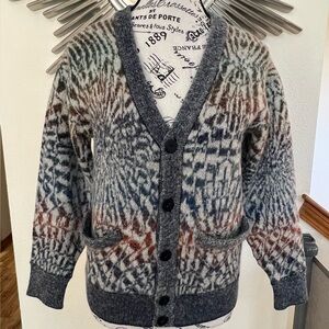 Missoni Gray and Brown Patterned Cardigan